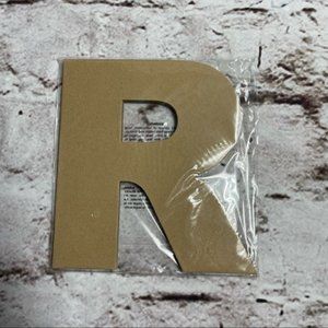 💰5/$20 NIP Chipboard Monogram Craft Letter R - 8 inches